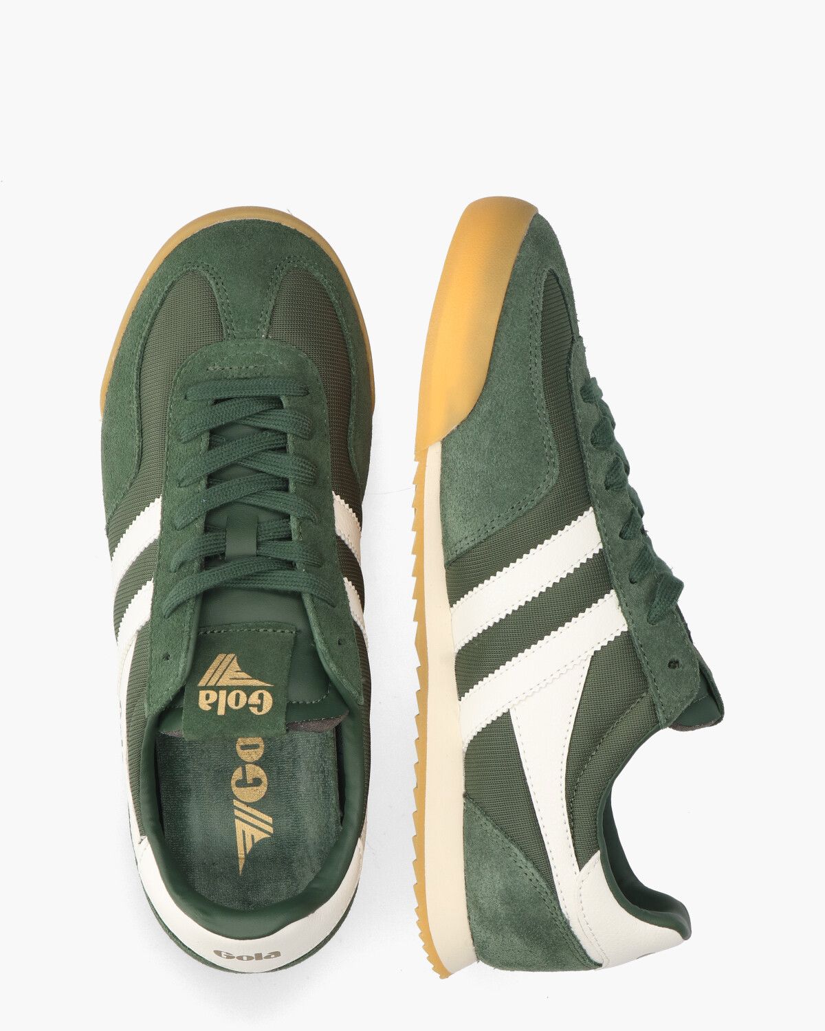 Europa Donkergroen/Wit Herensneakers