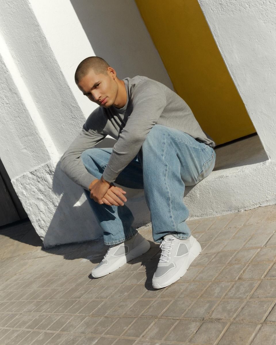 Roque Road Curl Lichtgrijs Herensneakers