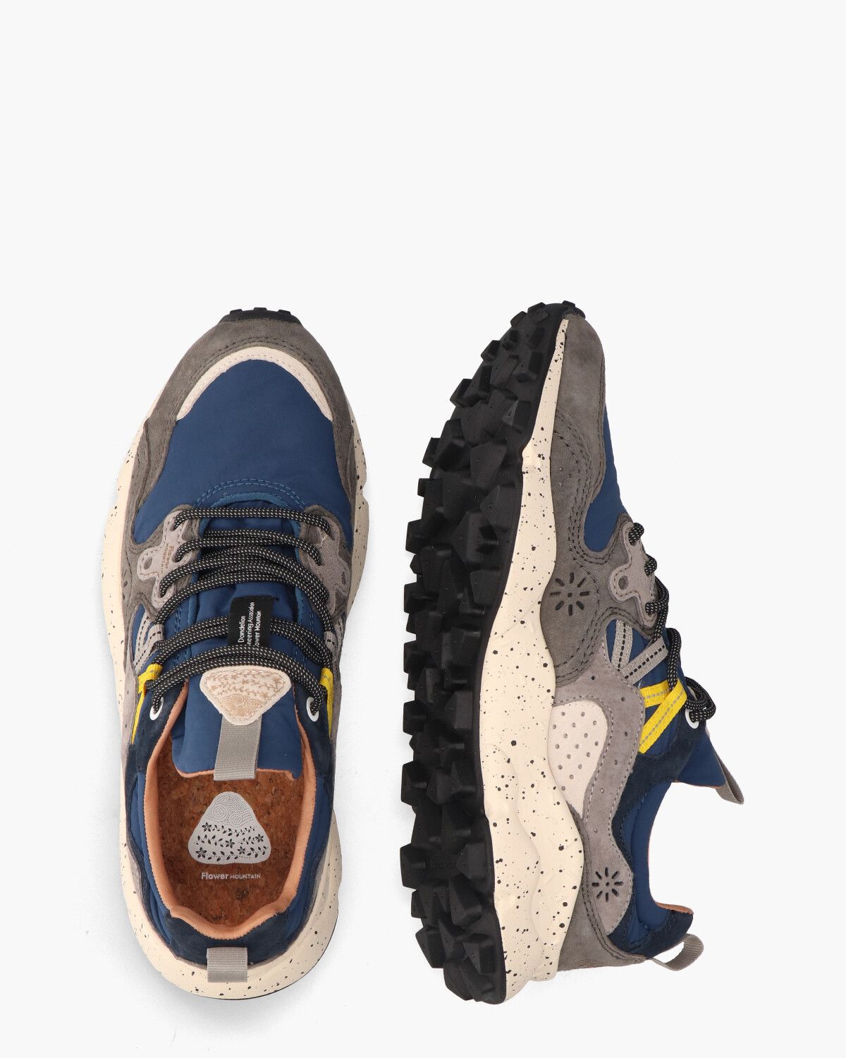 Yamano 3 Grijs/Blauw Herensneakers