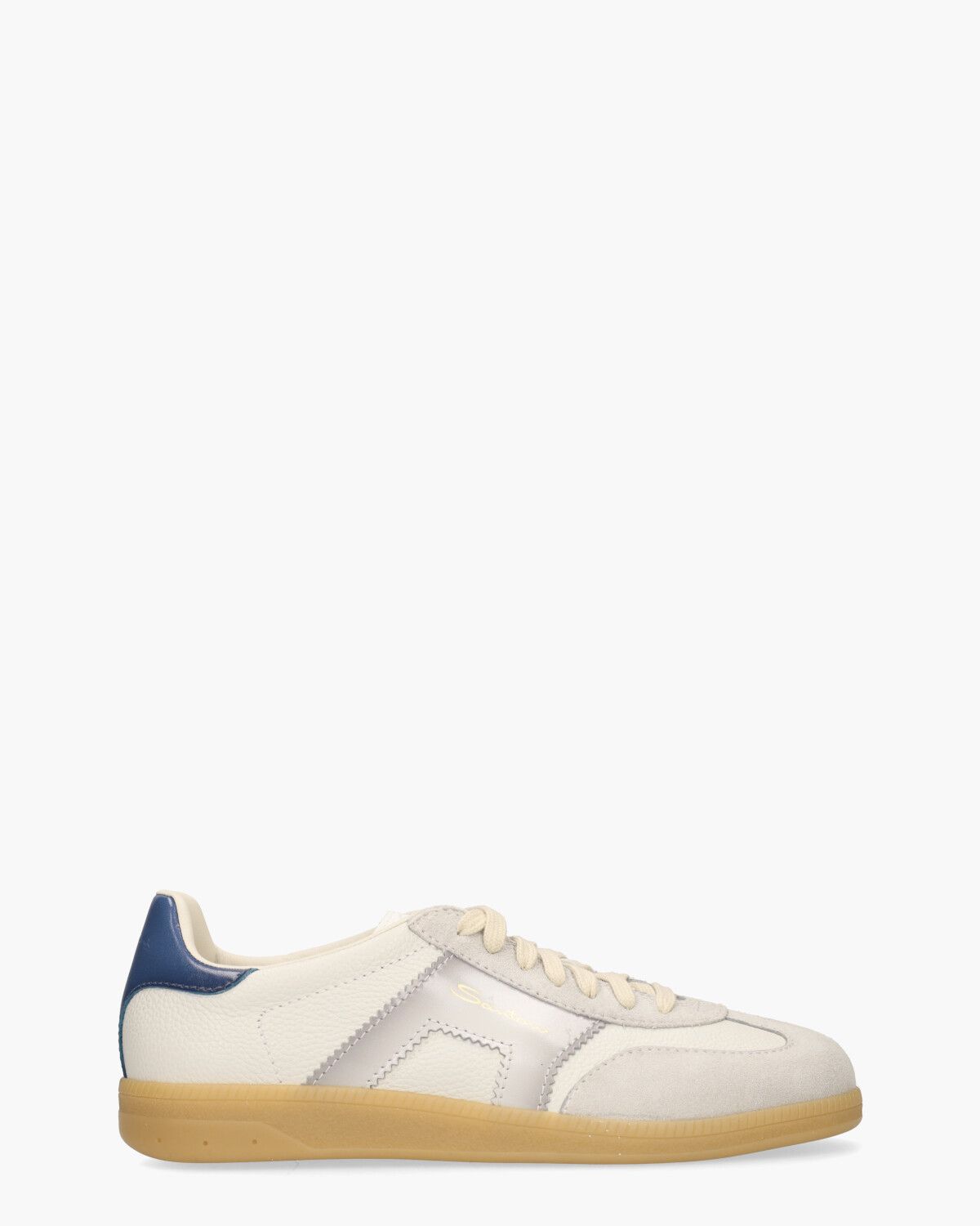 21965 Off-White/Lichtgrijs/Blauw Herensneakers