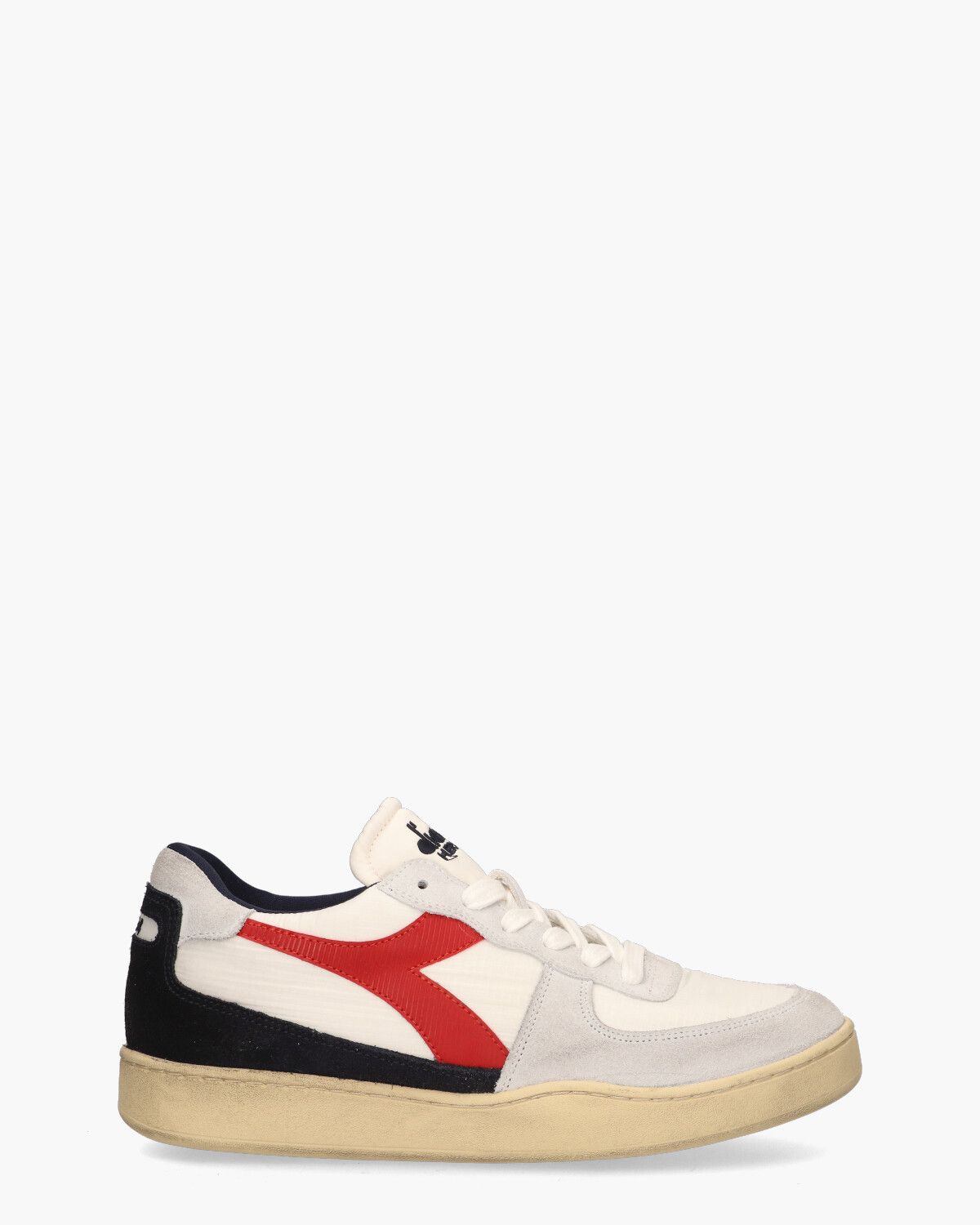 Mi Basket Low Ripstop Wit/Multicolor Herensneakers