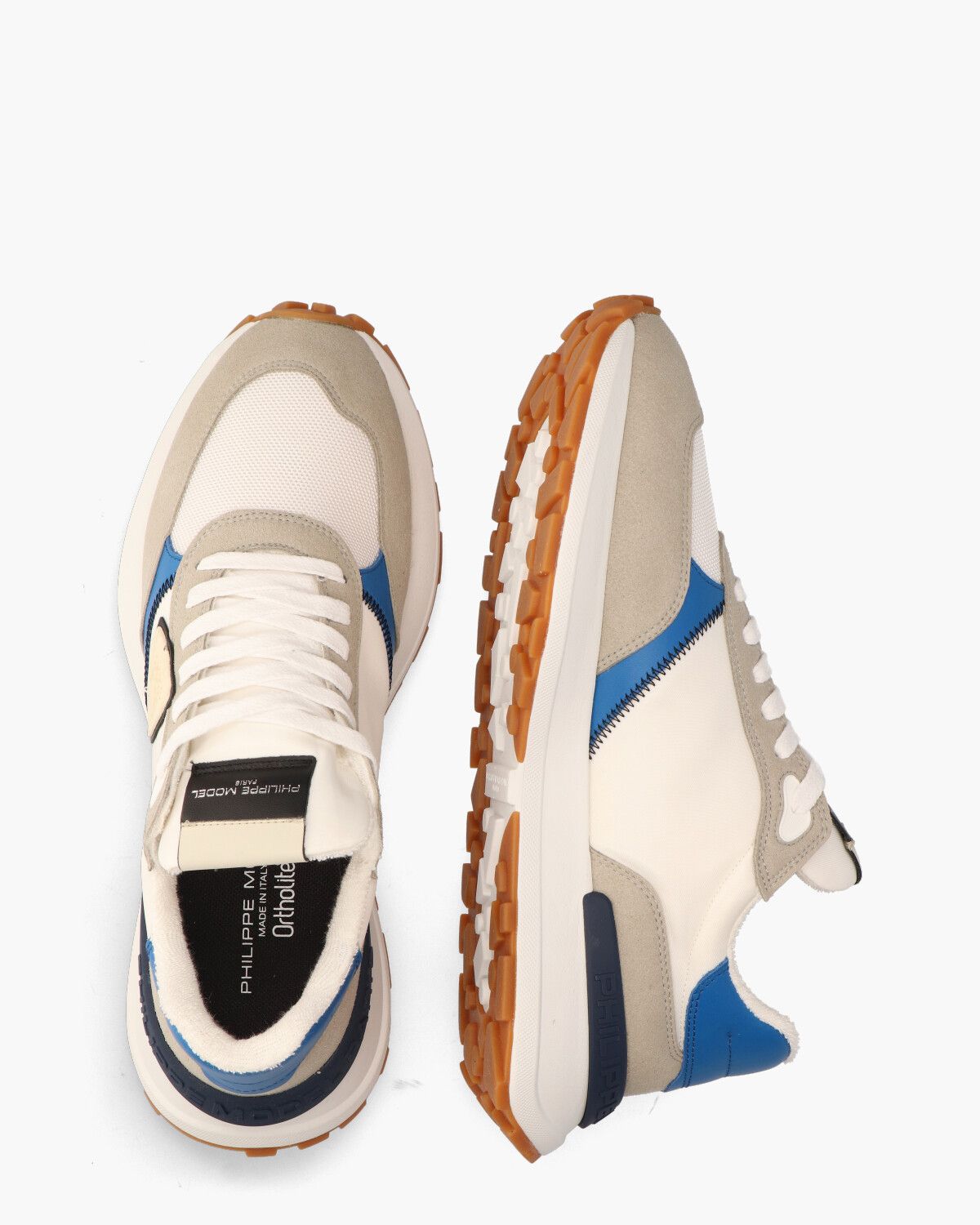 Antibes Mondial Pop Off-White/Beige/Blauw Herensneakers