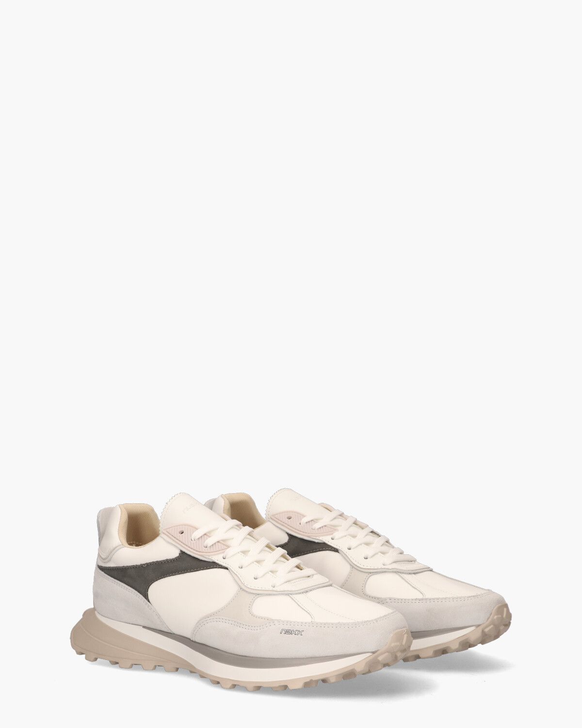 Cross Road Off-White/Grijs Herensneakers