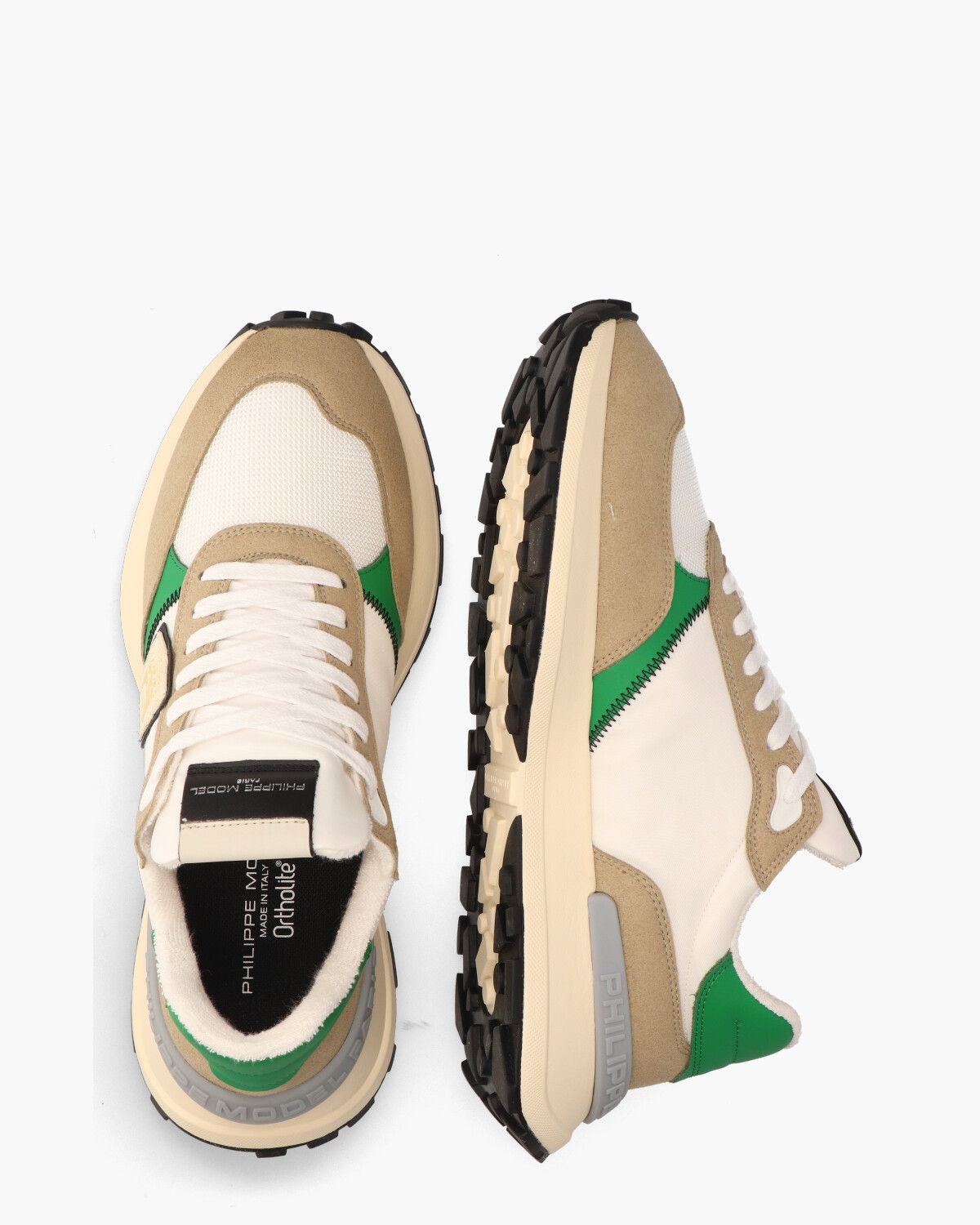 Antibes Mondial Pop Off-White/Beige/Groen Herensneakers
