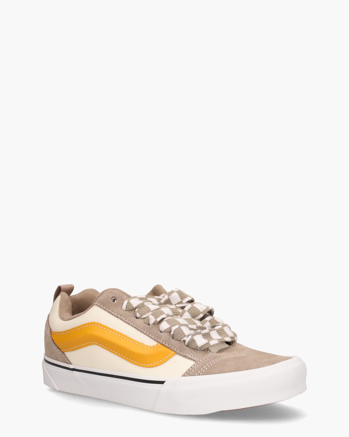 Knu Skool Off-White/Taupe Herensneakers 