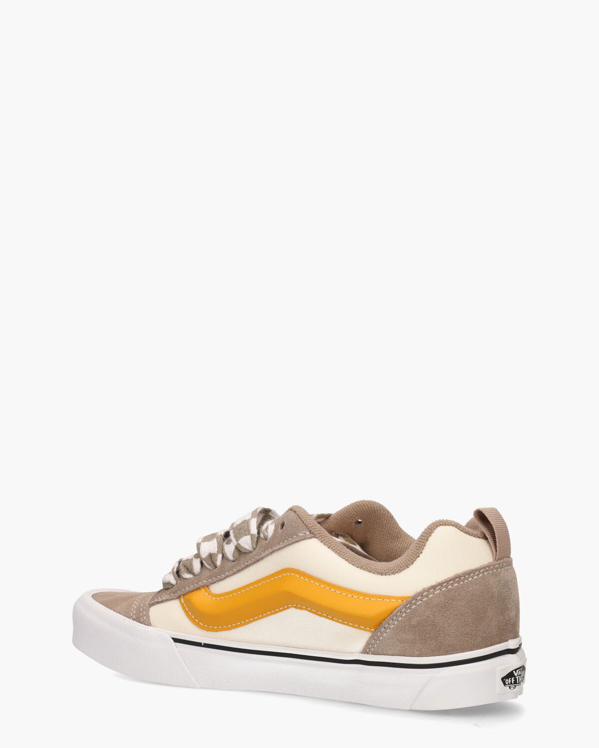 Knu Skool Off-White/Taupe Herensneakers 