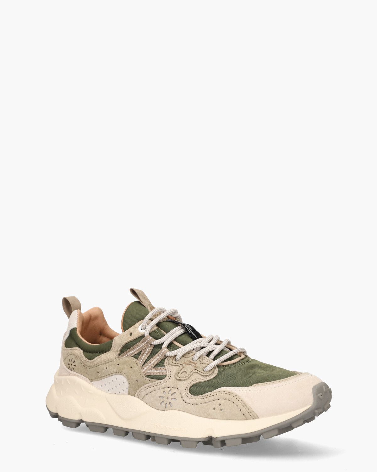Yamano 3 Beige/Groen Herensneakers