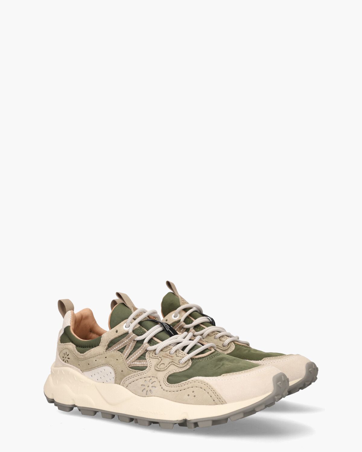 Yamano 3 Beige/Groen Herensneakers
