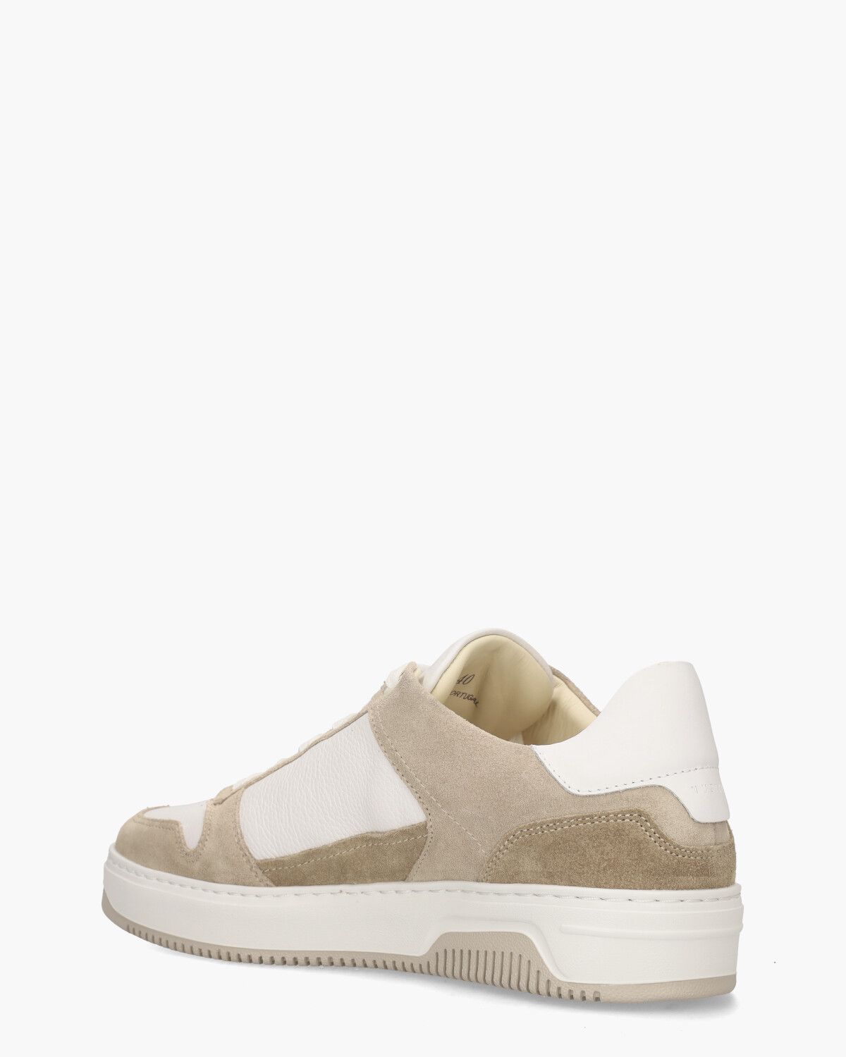 Basket Court Wit/Beige Herensneakers