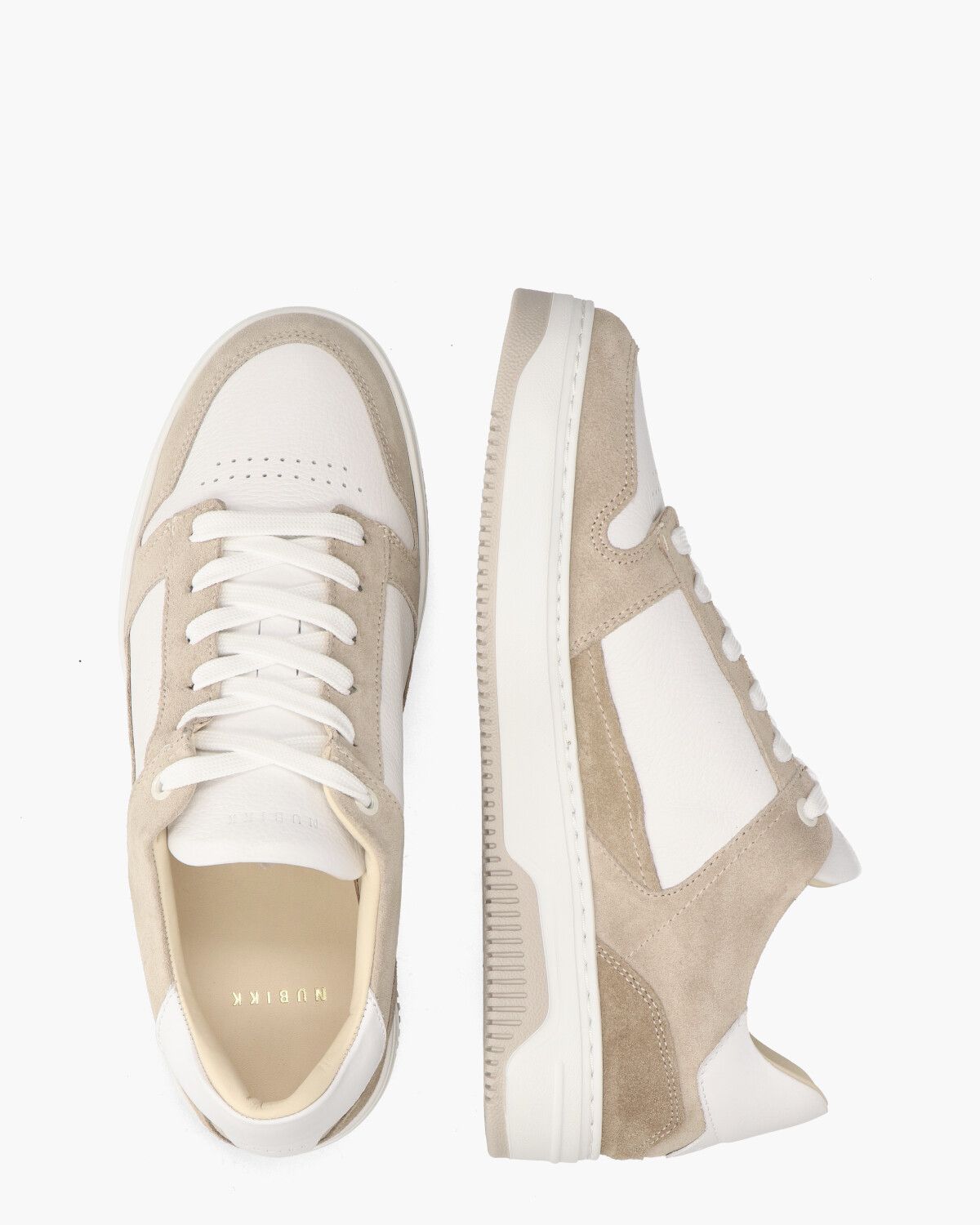 Basket Court Wit/Beige Herensneakers