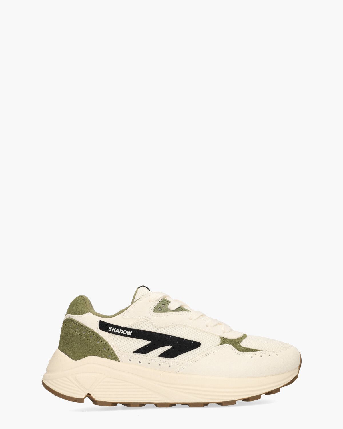 HTS Shadow RGS Off-White/Zwart/Groen Herensneakers
