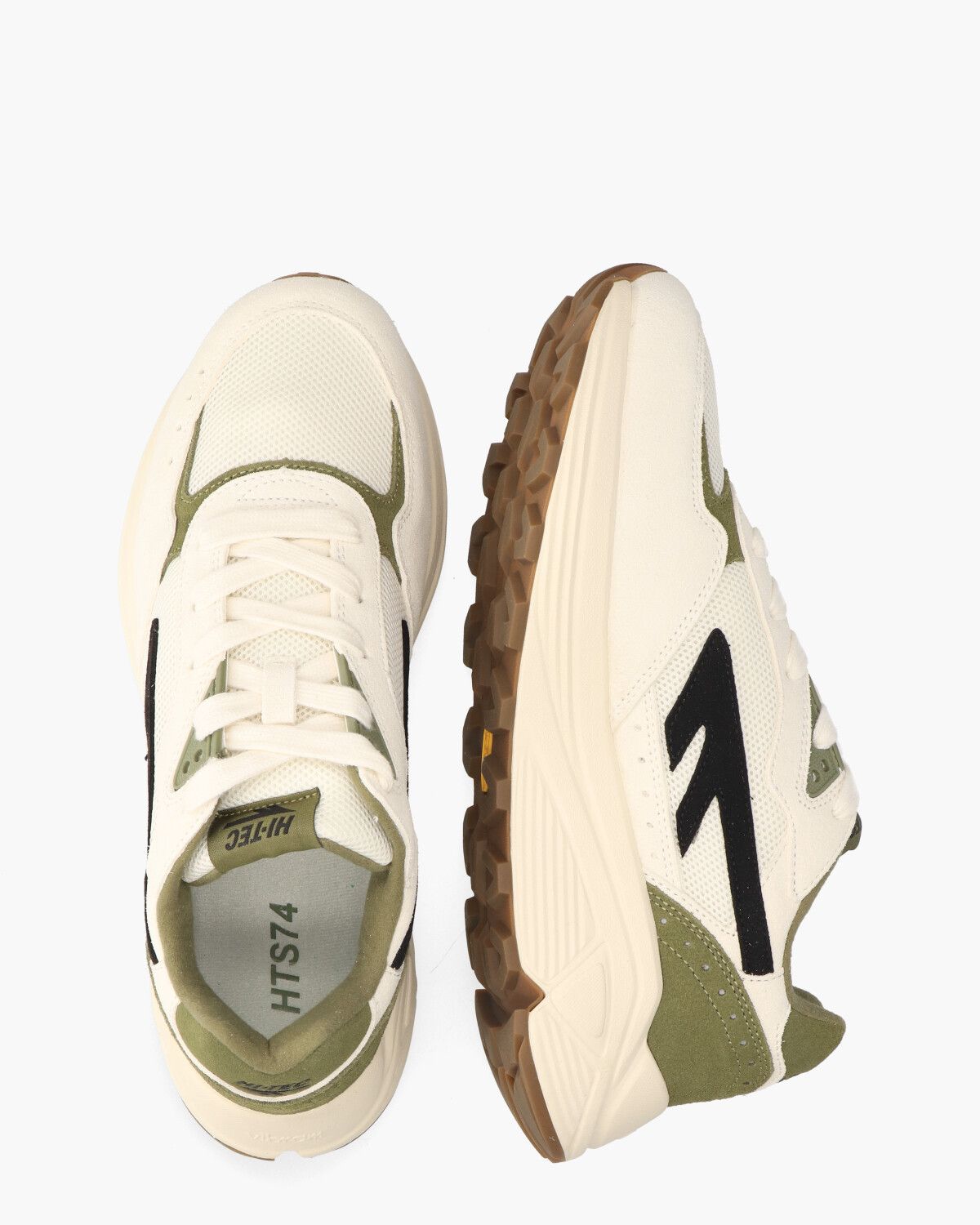 HTS Shadow RGS Off-White/Zwart/Groen Herensneakers