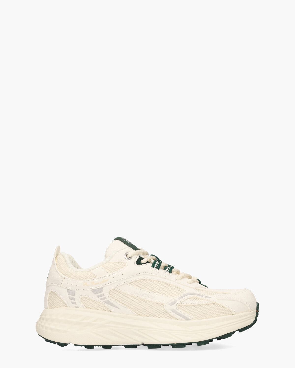 The Re-Run Max Off White/Donkergroen Herensneakers