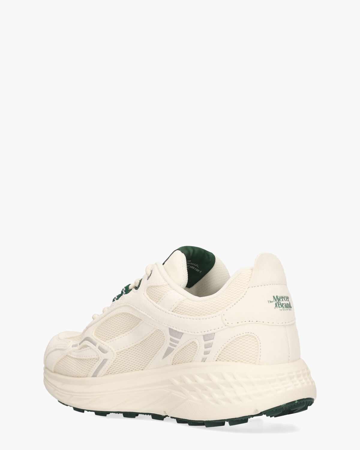 The Re-Run Max Off White/Donkergroen Herensneakers