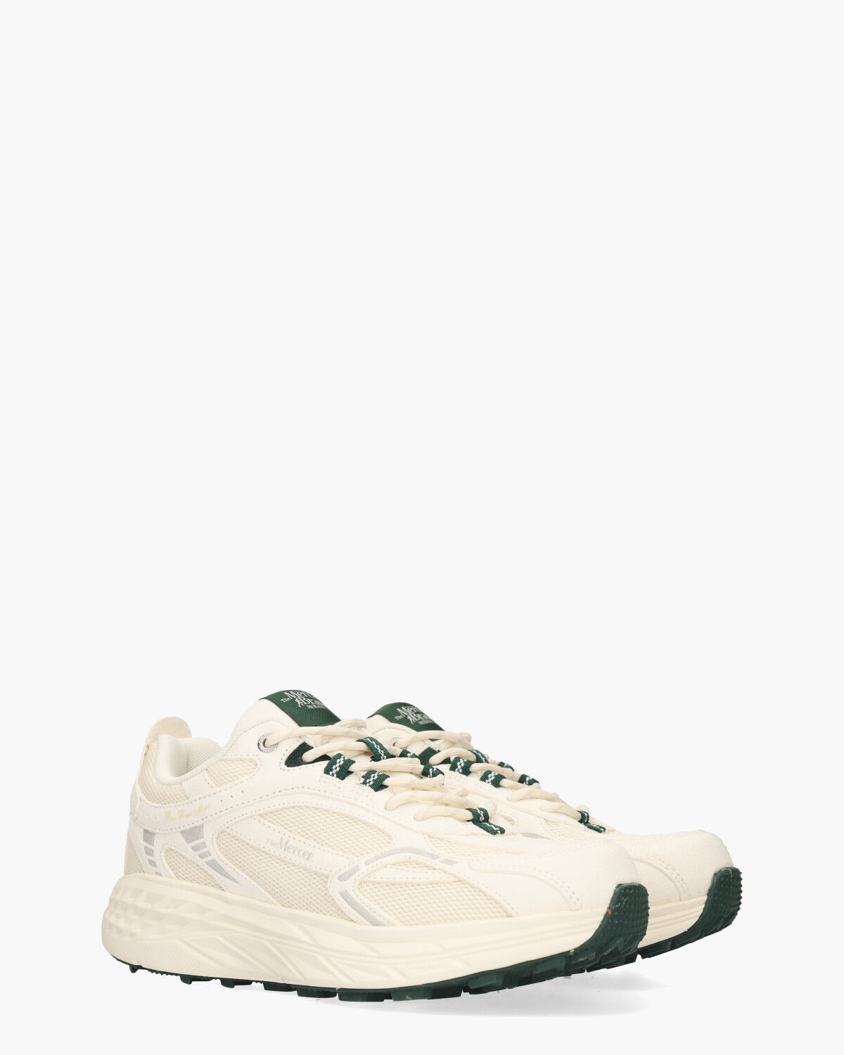 The Re-Run Max Off White/Donkergroen Herensneakers