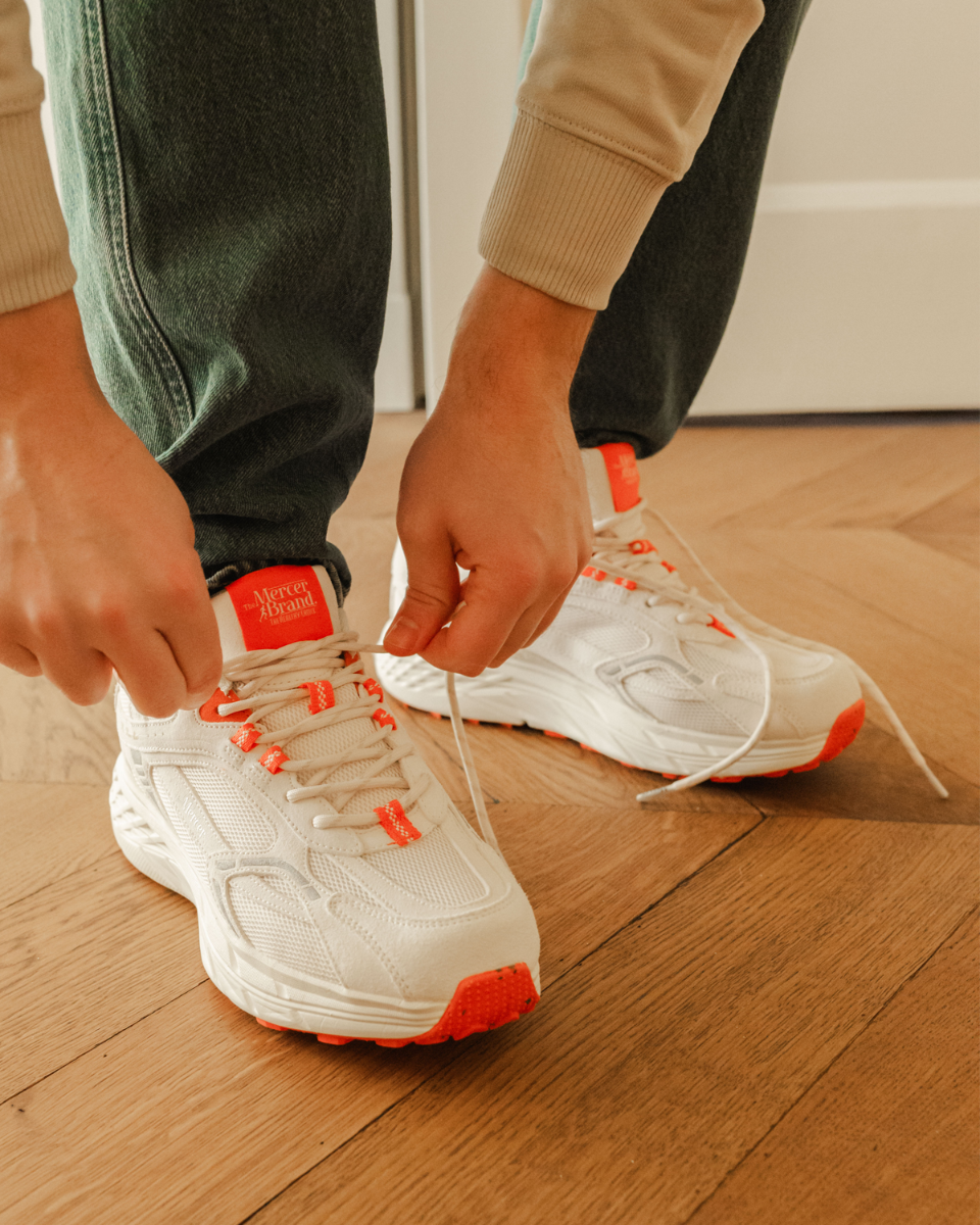 The Re-Run Max Off White/Rood Herensneakers