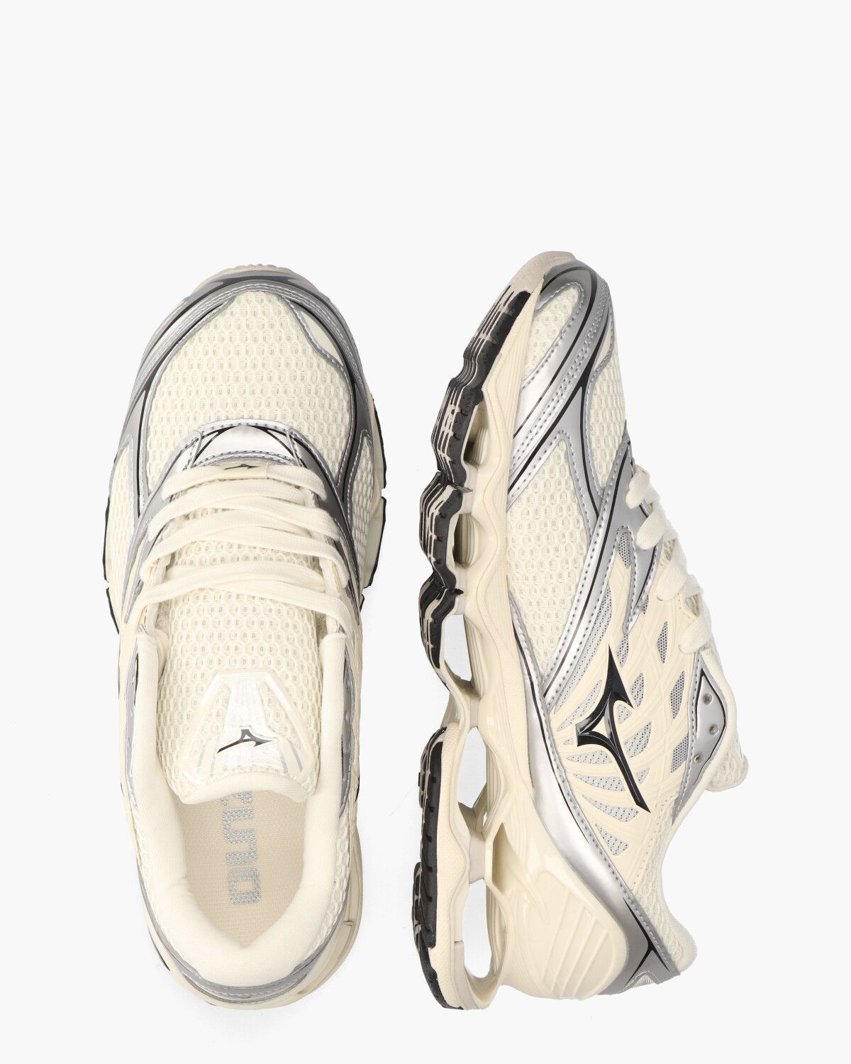 Wave Prophecy LS Off-White/Zilver Herensneakers