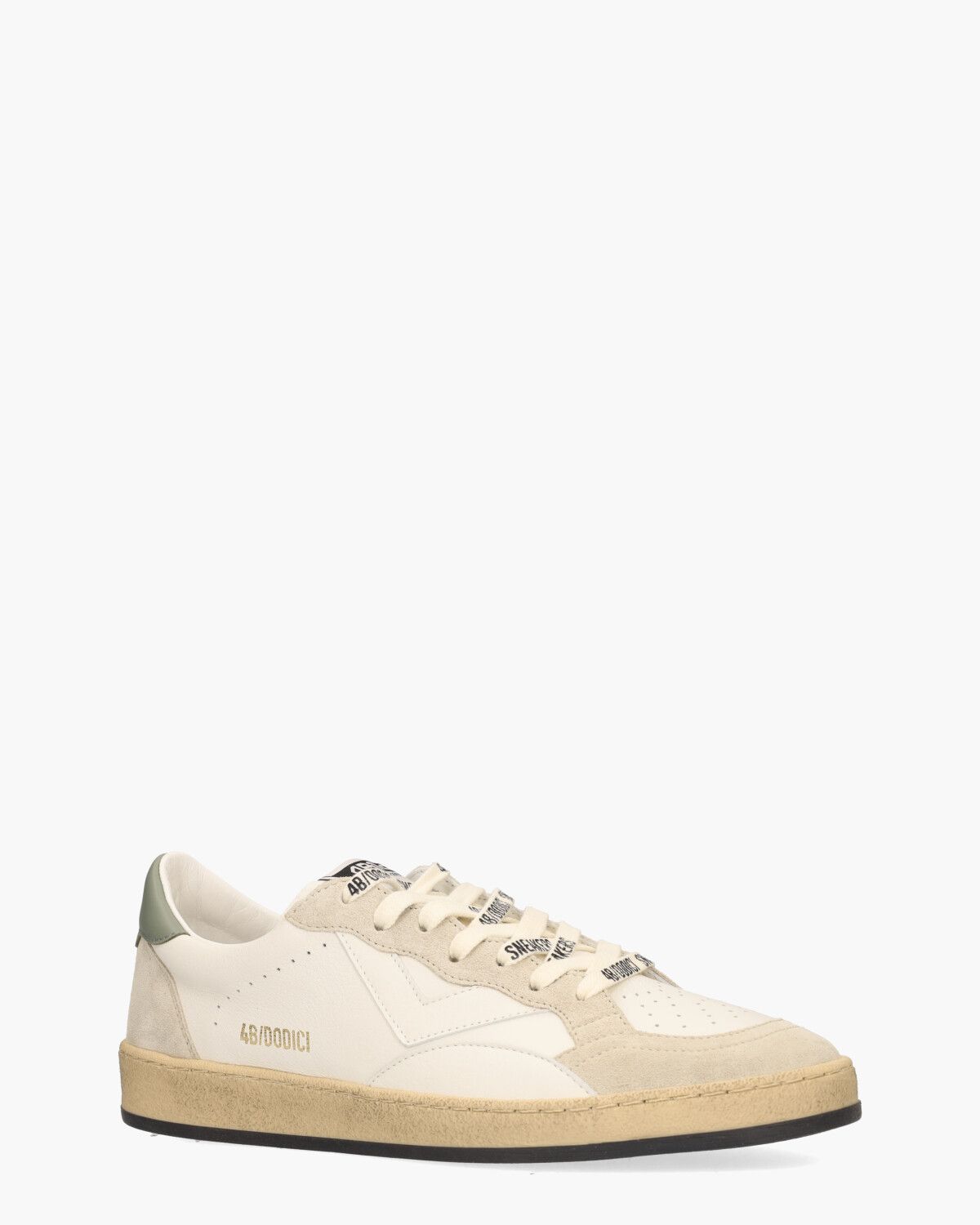 Play.New Wit/Beige Herensneakers