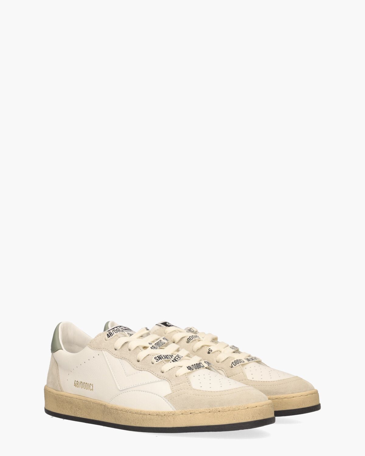Play.New Wit/Beige Herensneakers