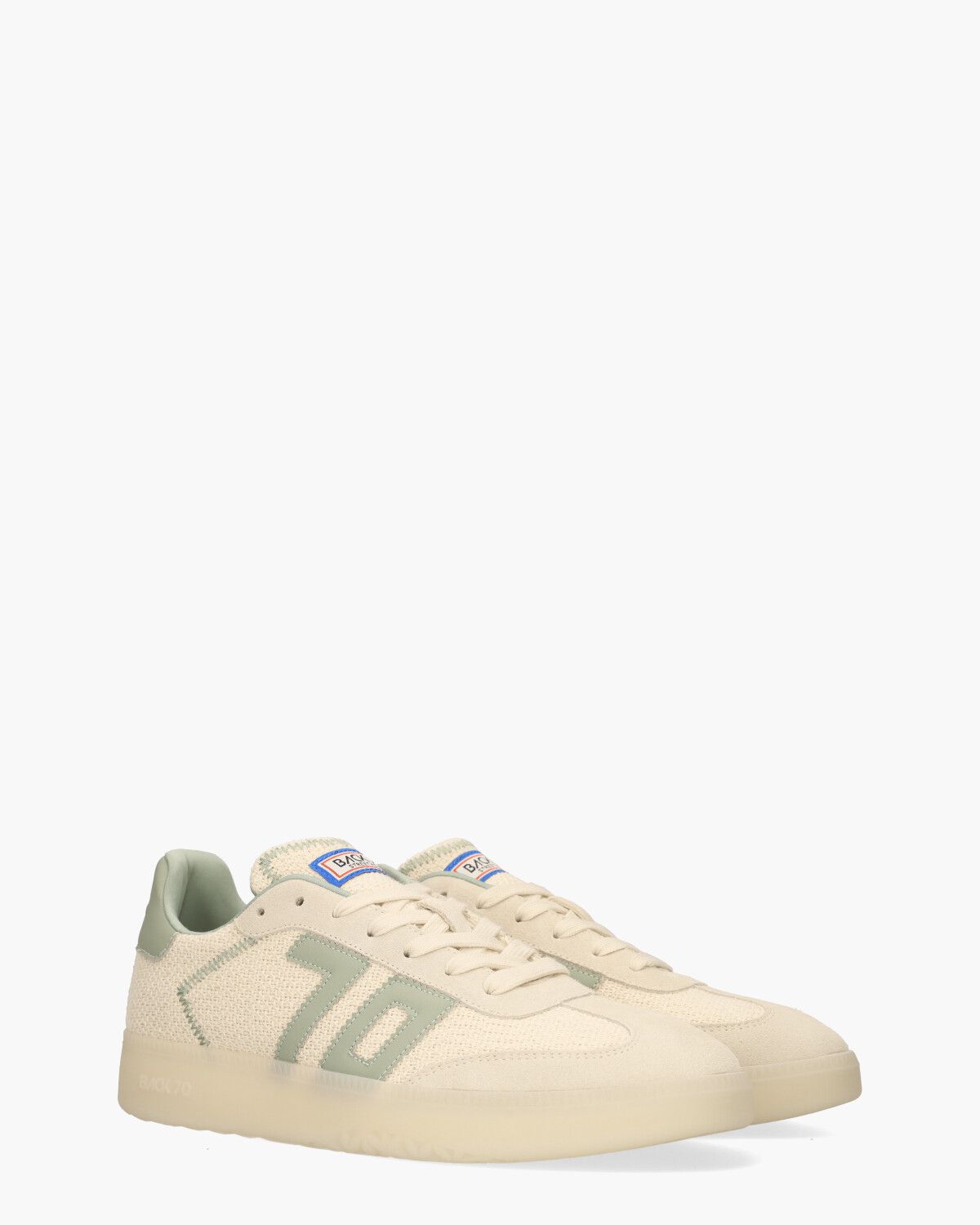Boston Denver 06 Off-White/Lichtgroen Herensneakers