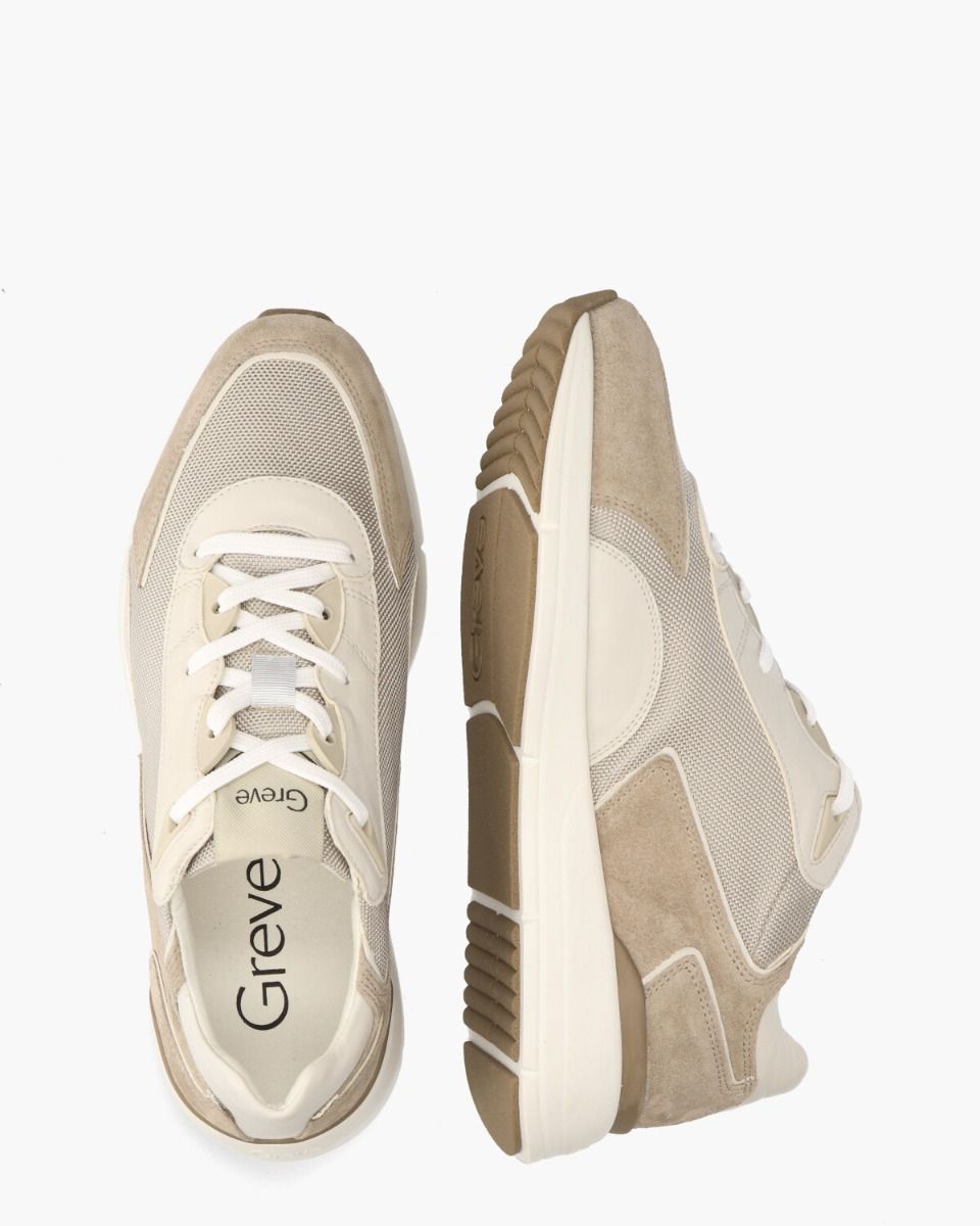 Walker Beige/Off-White/Taupe Herensneakers