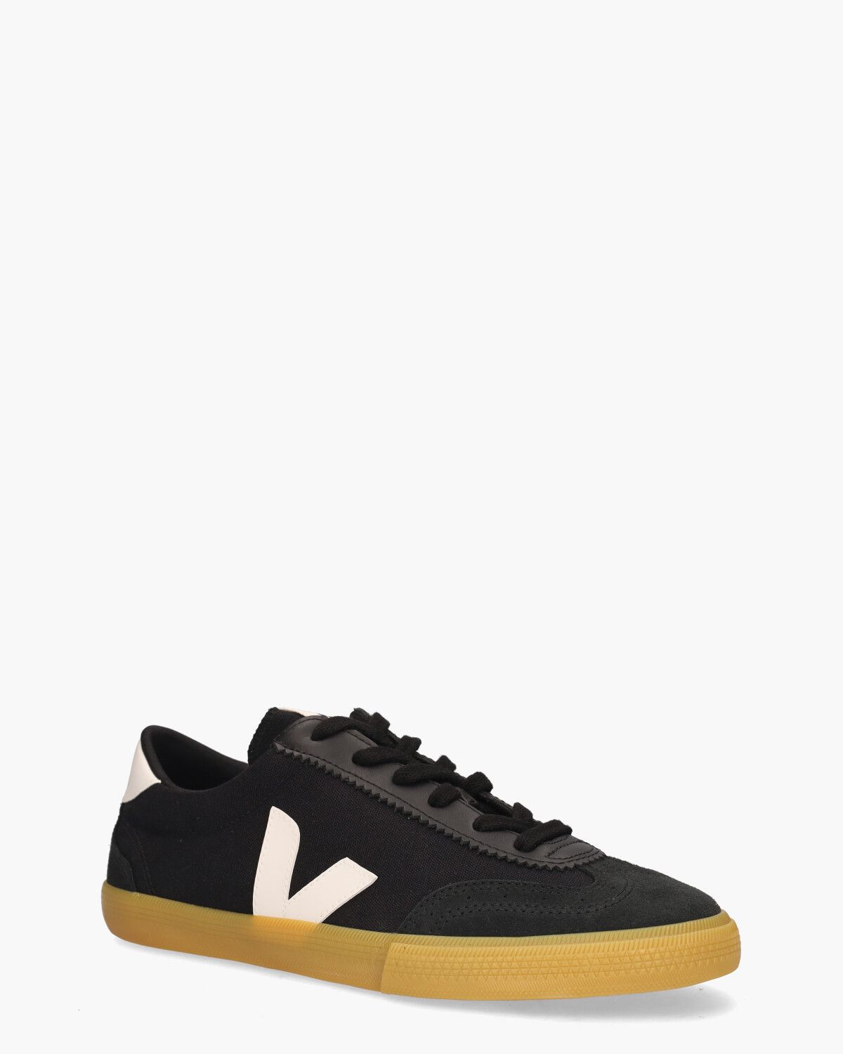 Volley Canvas Zwart Herensneakers