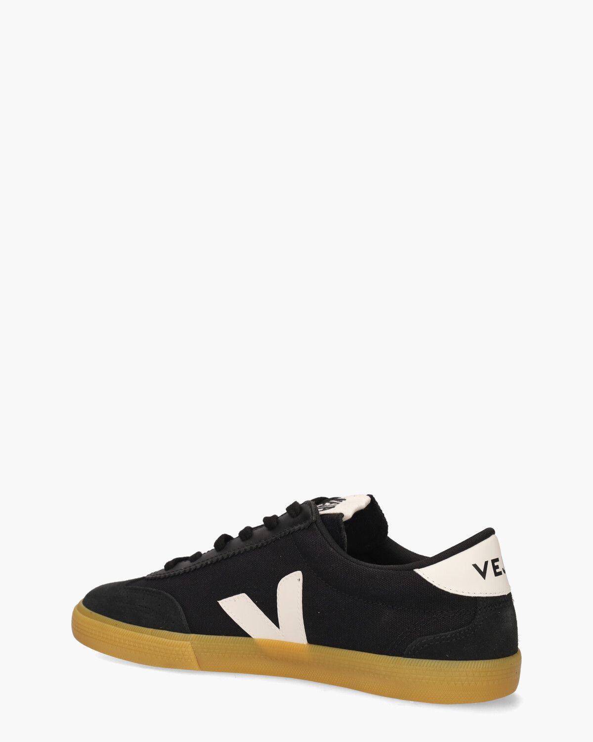 Volley Canvas Zwart Herensneakers