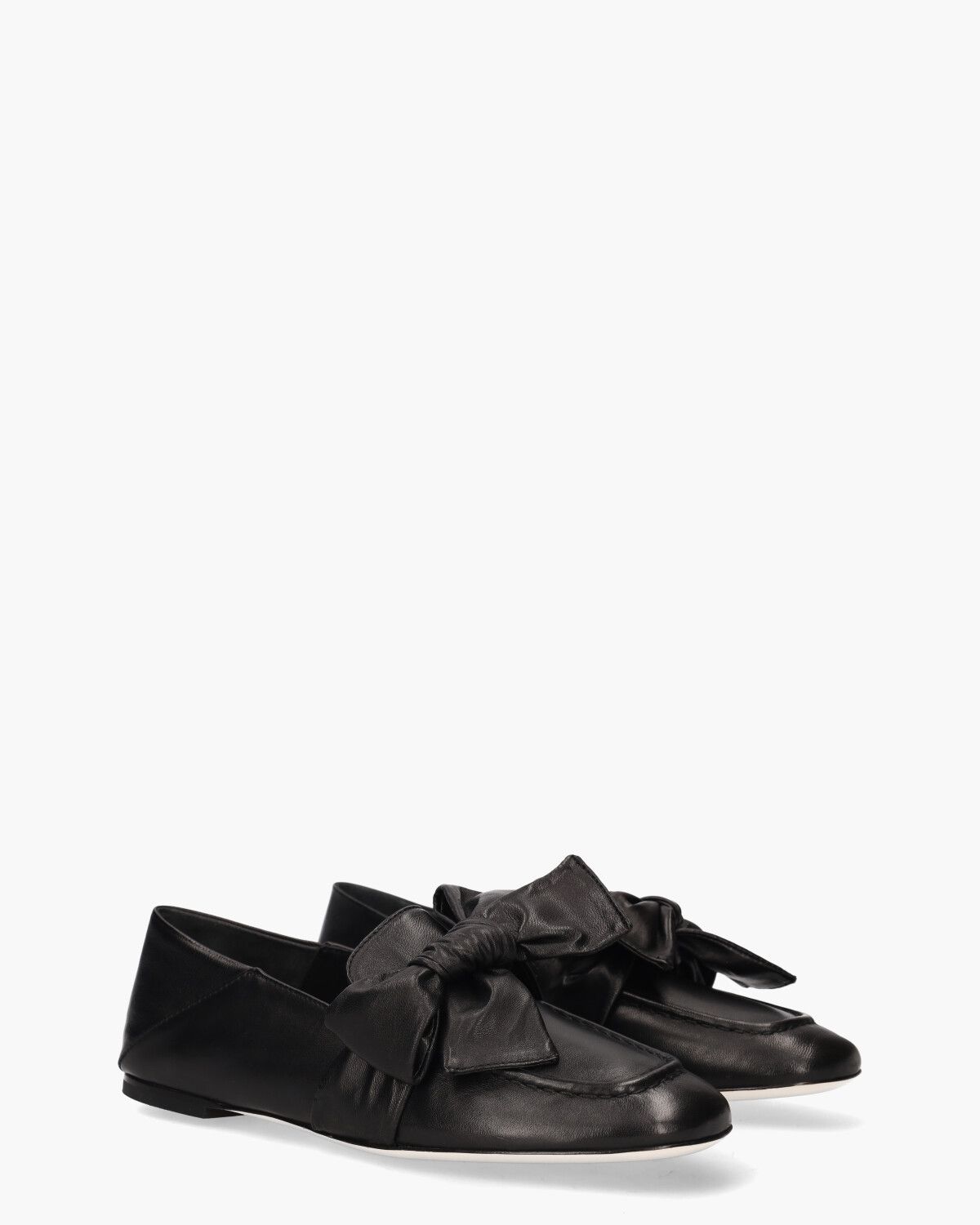Cindy Ribbon Zwart Damesloafers