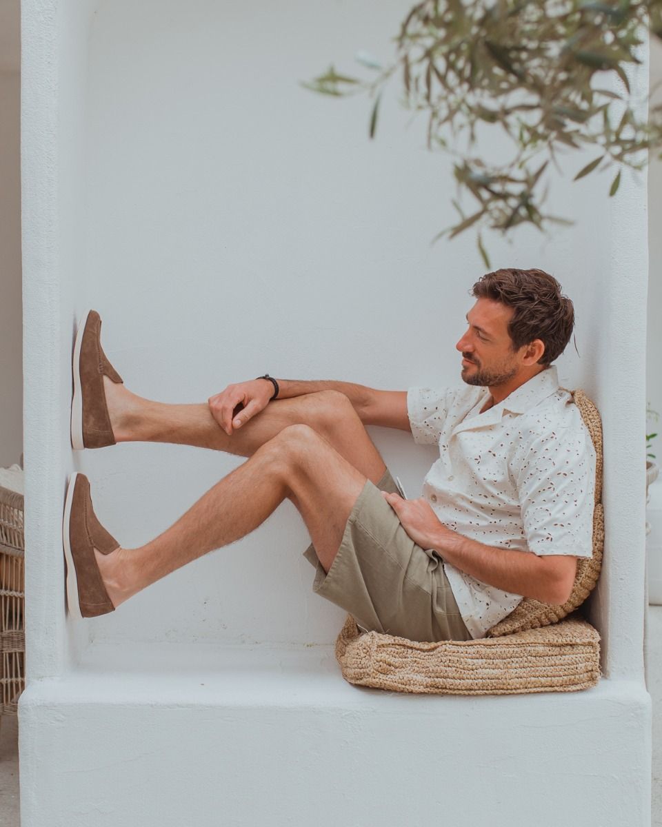 Tino Taupe Herenloafers 