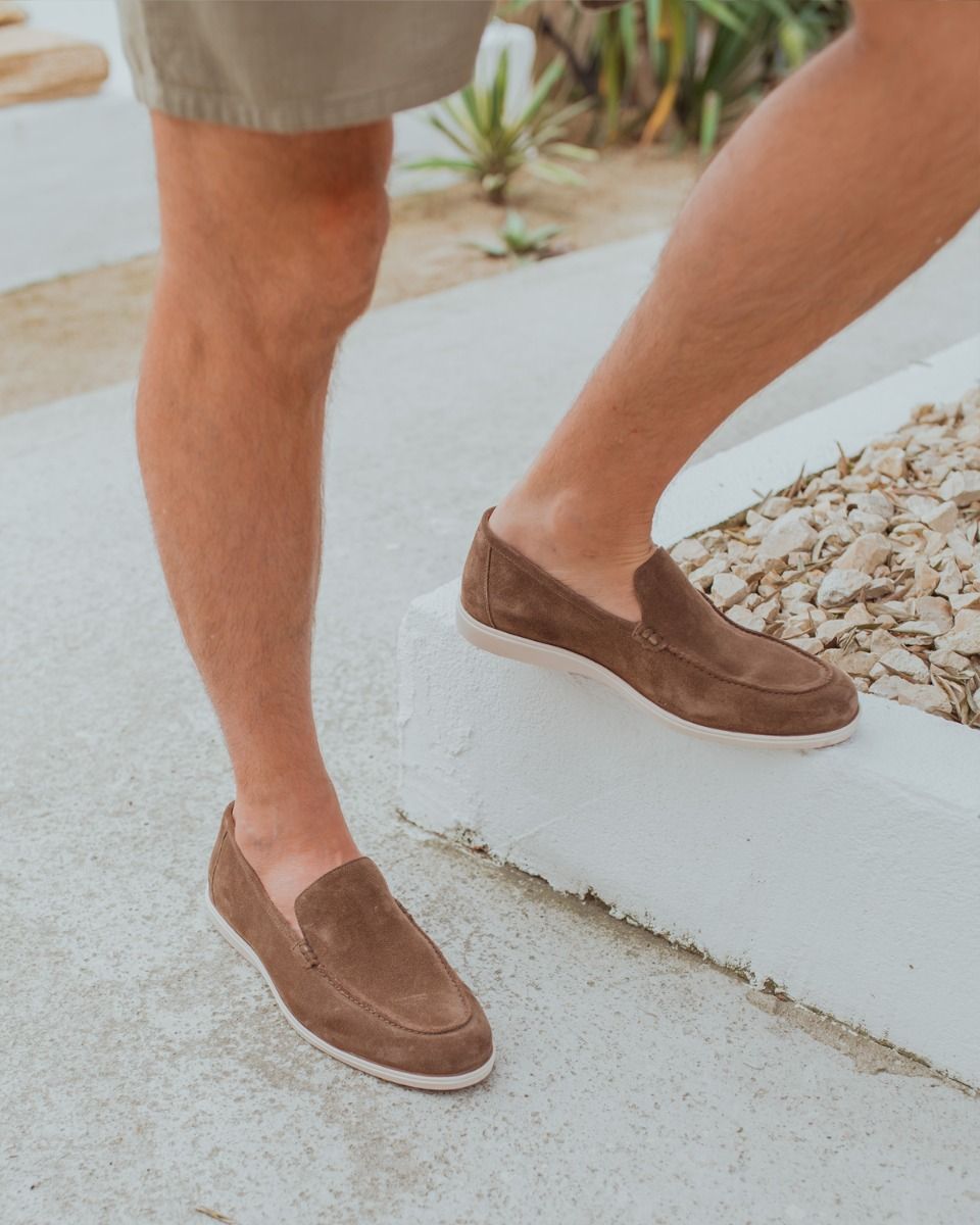 Tino Taupe Herenloafers 
