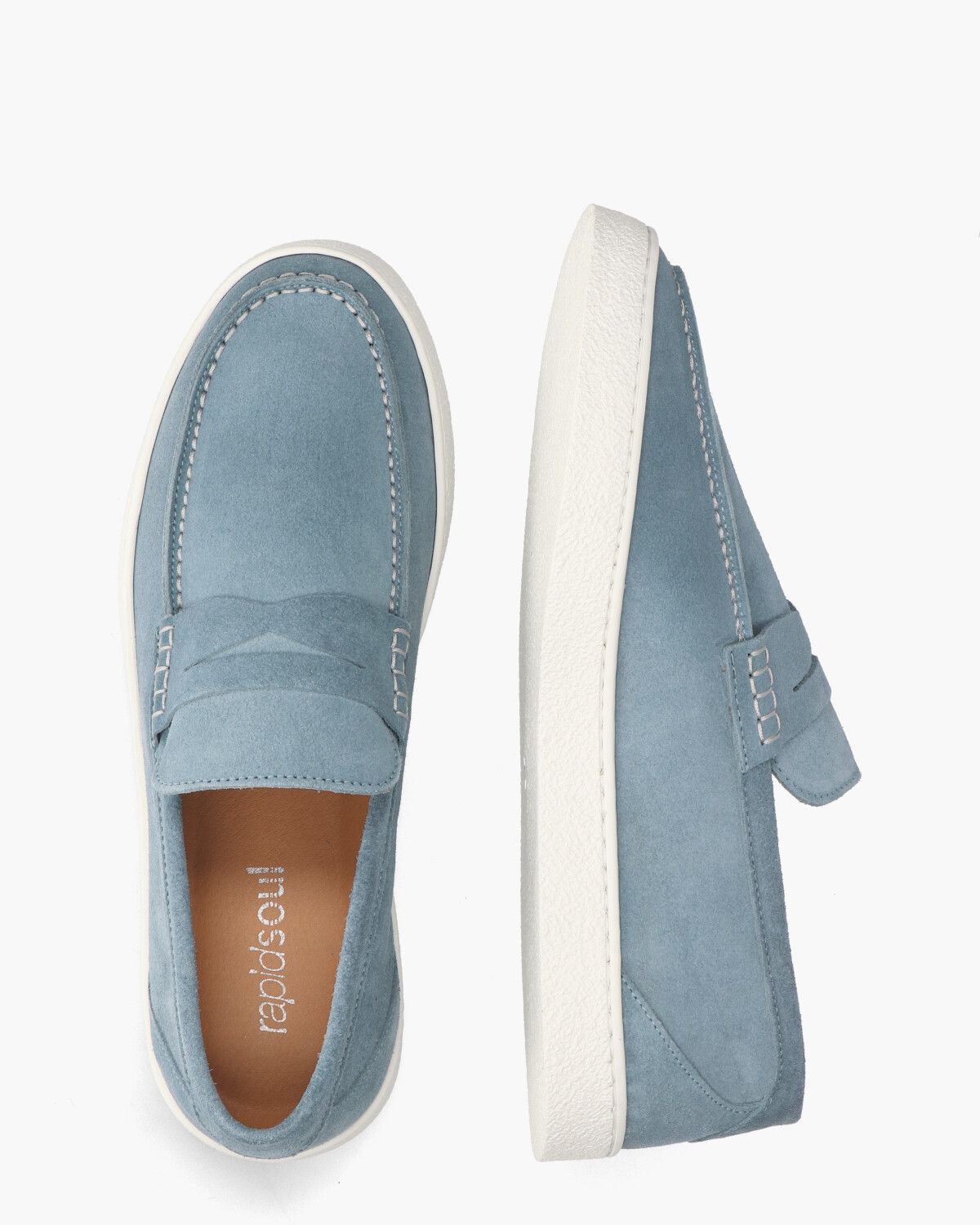Twan Lichtblauw Herenloafers