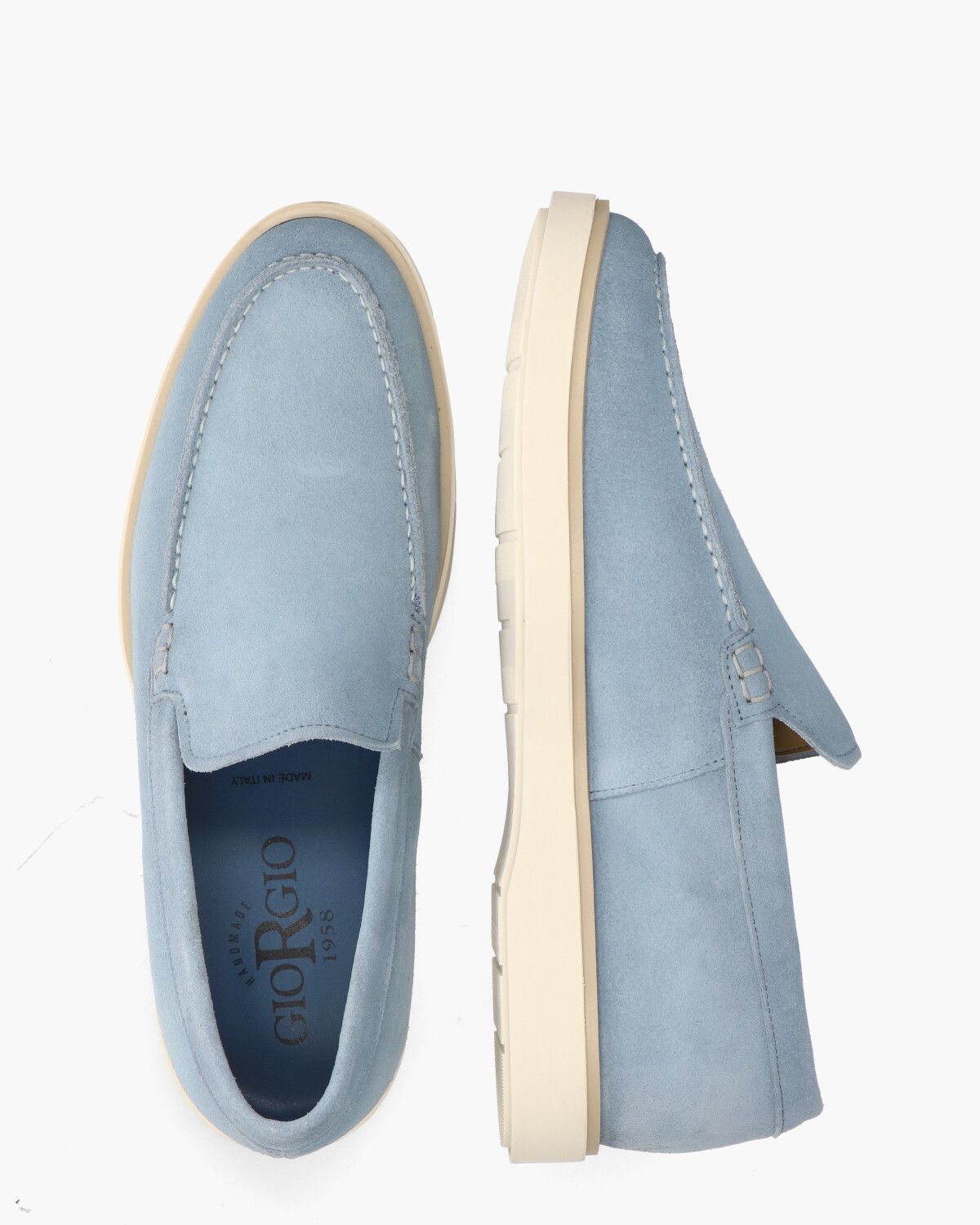56402 Lichtblauw Herenloafers
