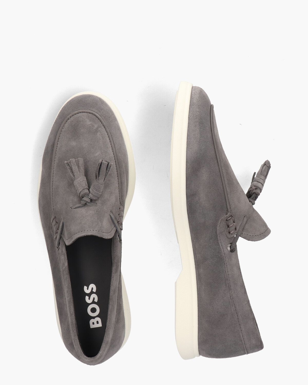 Sienne Moc Tassel Grijs Herenloafers
