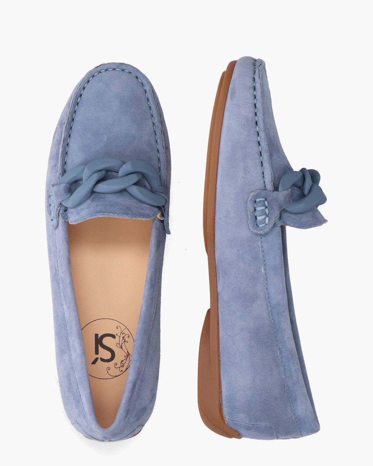 Ruiyenne Lichtblauw Damesloafers