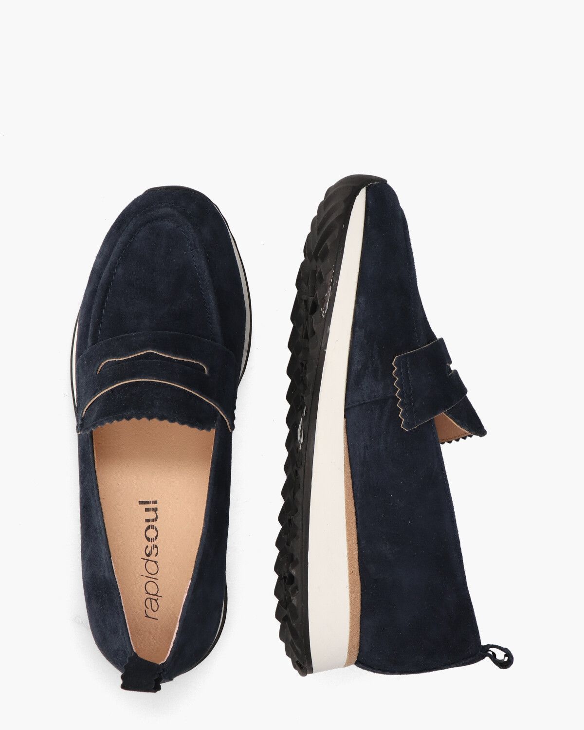 Oreana Donkerblauw Damesloafers