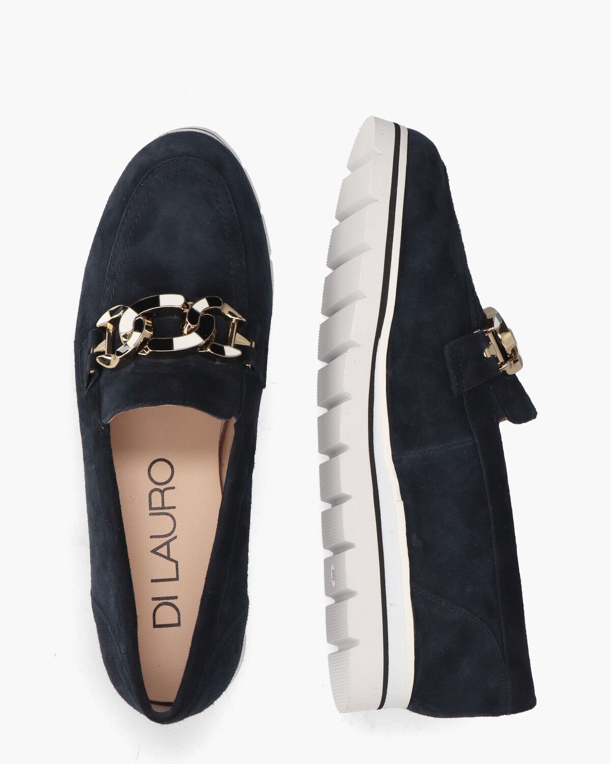 Tyess Donkerblauw Damesloafers