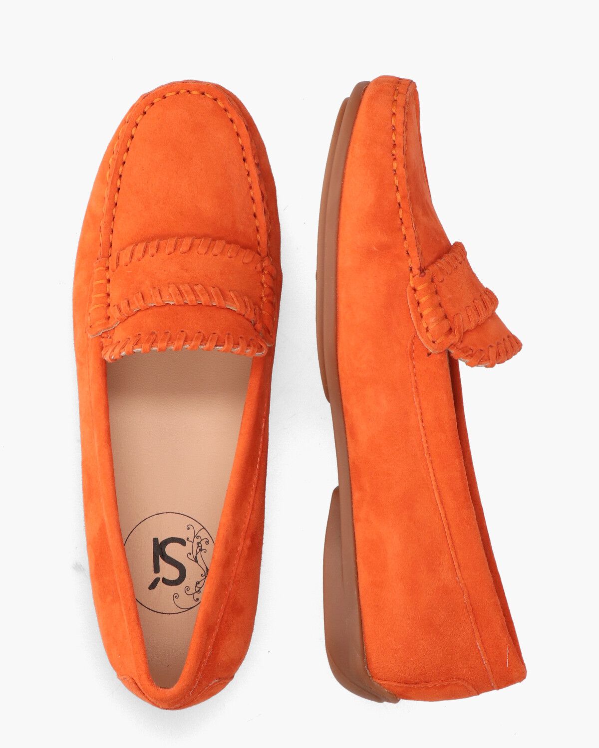 Oumay Oranje Damesloafers