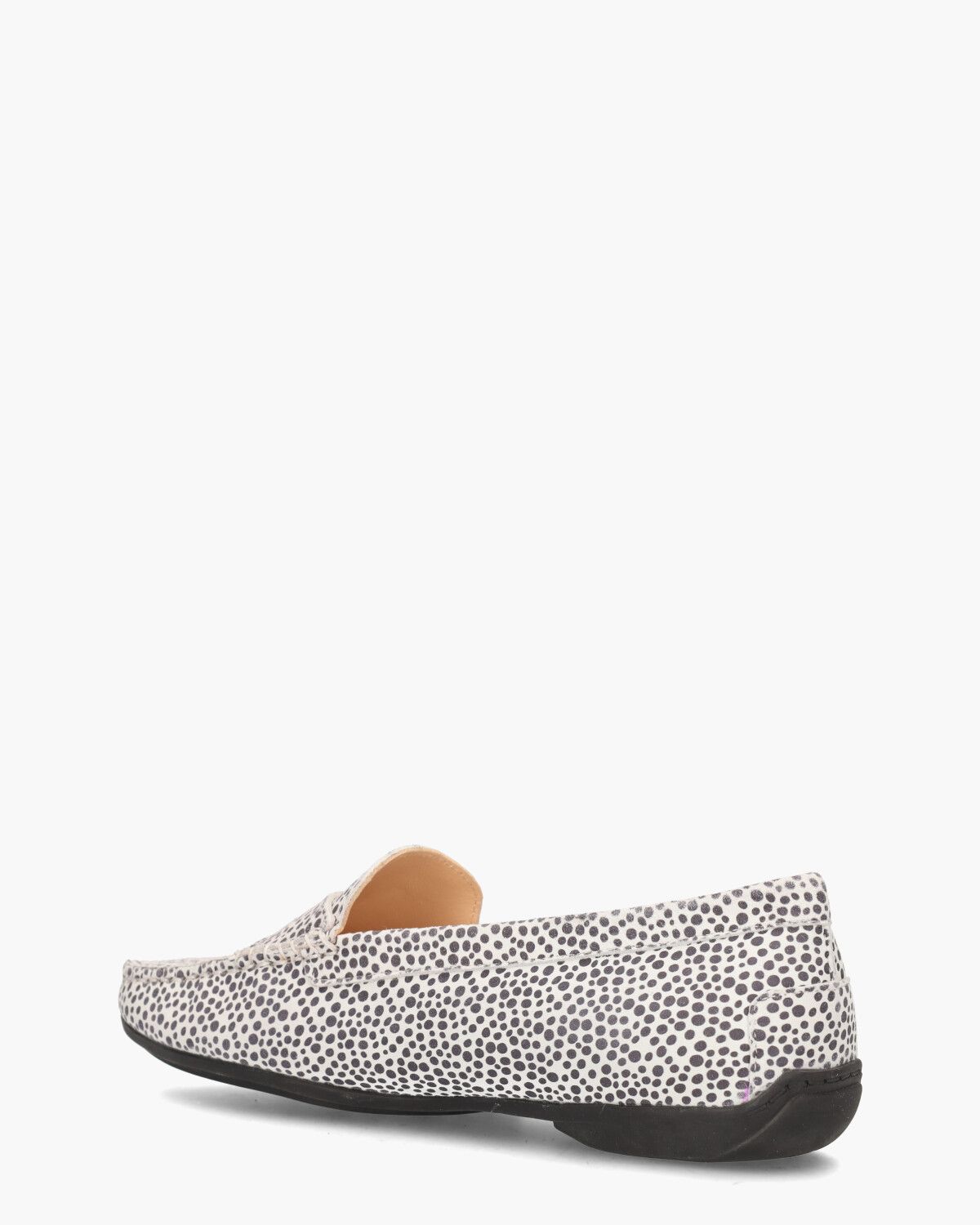 Harmkje Wit/Zwart Damesloafers