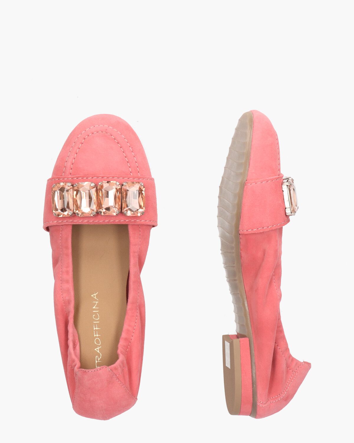 AO0902 Roze Damesloafers 