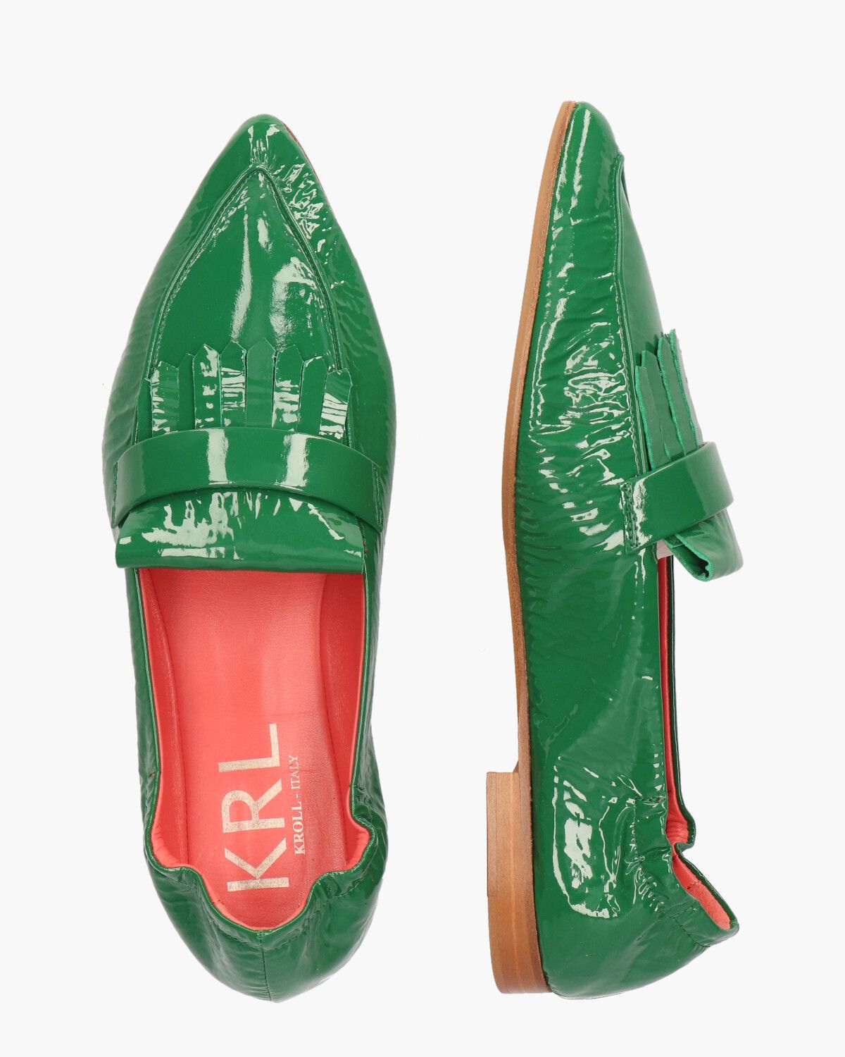 Wedge 2G FL7G Groen Damesloafers