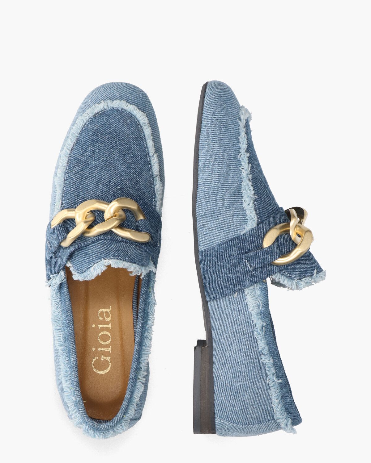 Wianna Jeansblauw Damesloafers