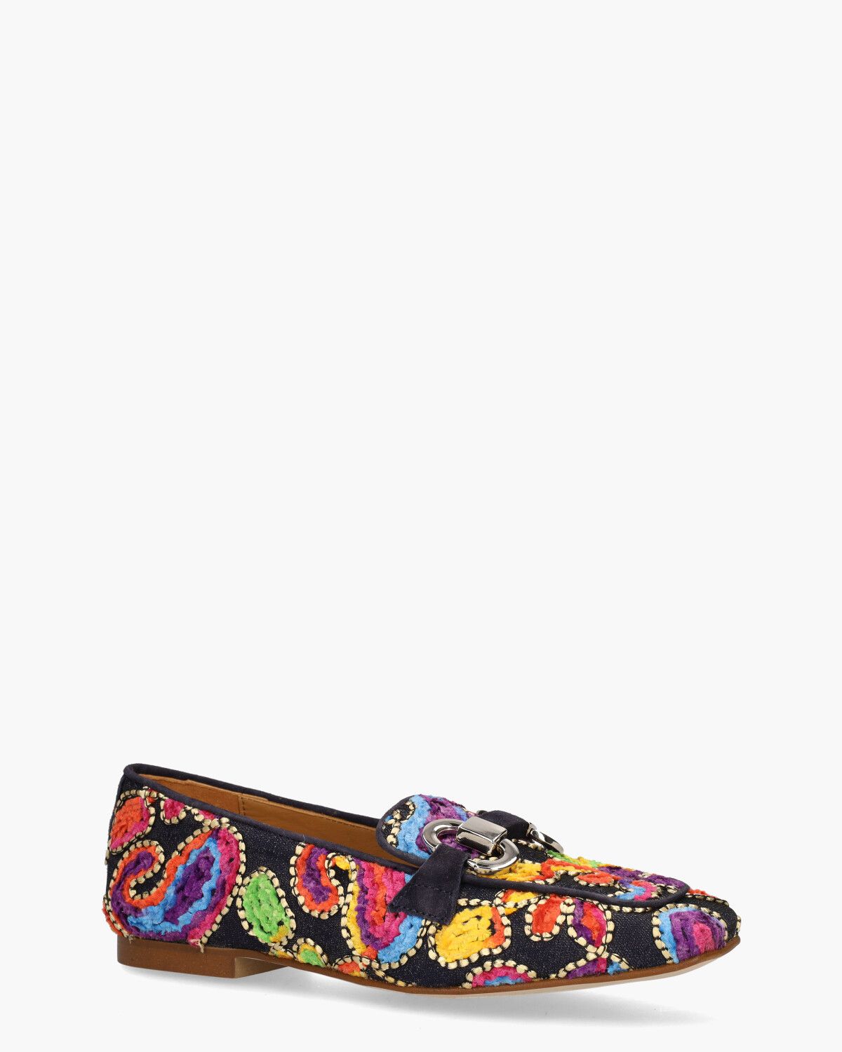 Talima Donkerblauw/Multicolor Damesloafers