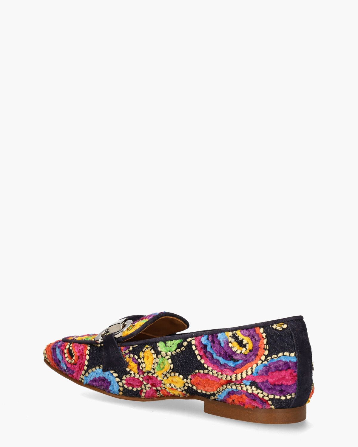 Talima Donkerblauw/Multicolor Damesloafers