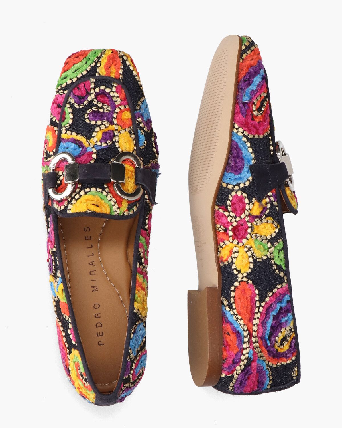 Talima Donkerblauw/Multicolor Damesloafers