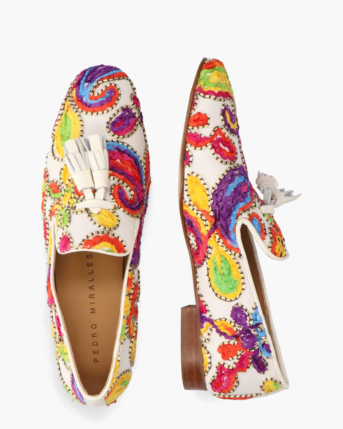 Talima 13577 Off-White/Multicolor Damesloafers