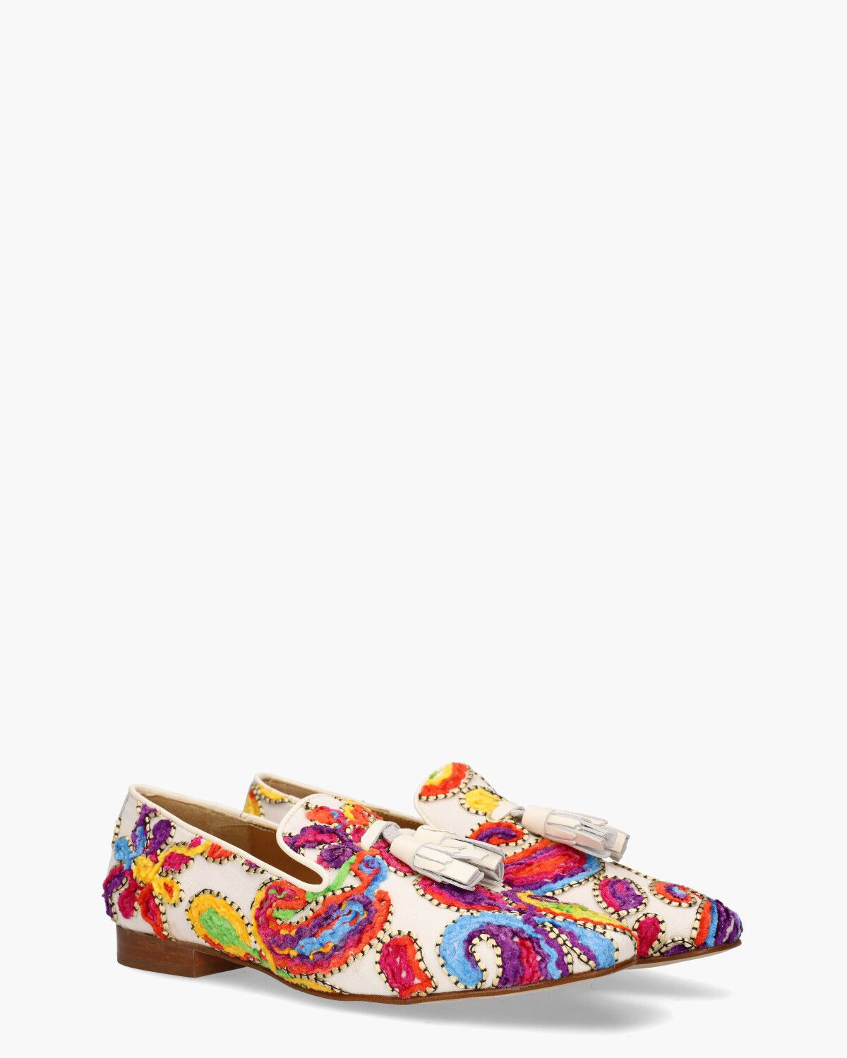 Talima 13577 Off-White/Multicolor Damesloafers