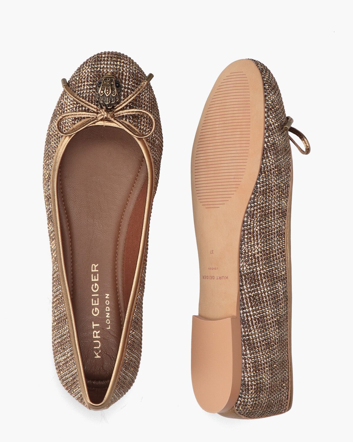 Eagle Ballerina Bruin/Brons Damesballerina's