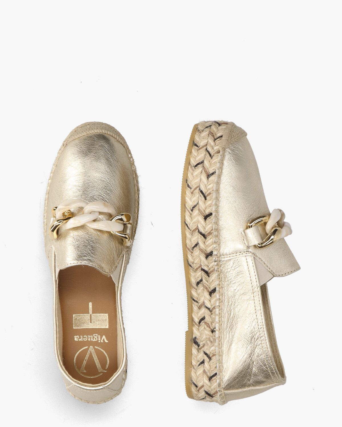 2041 Goud Damesloafers