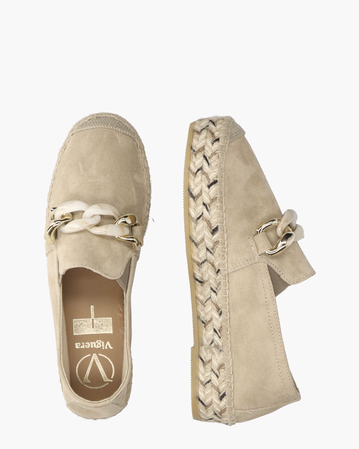 2041 Beige Damesloafers