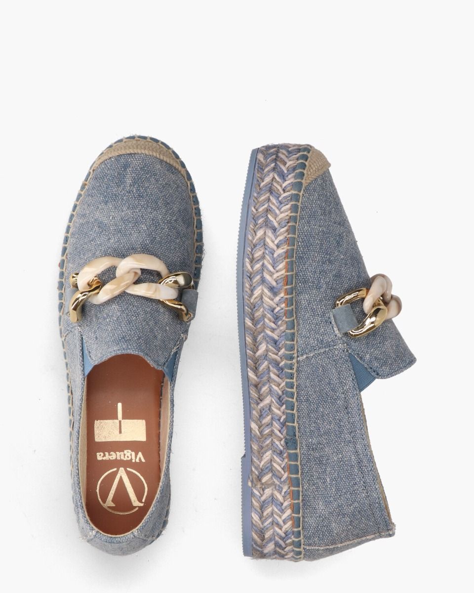 2041 Jeansblauw Damesloafers